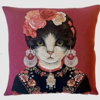 Tyynynpäällinen, Kahlo kissa punainen (381443)